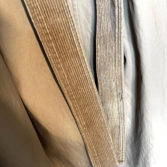 Sam Edelman Trench Coat Womens Small Beige Tan Double Breasted Belt Classic - Picture 5 of 8